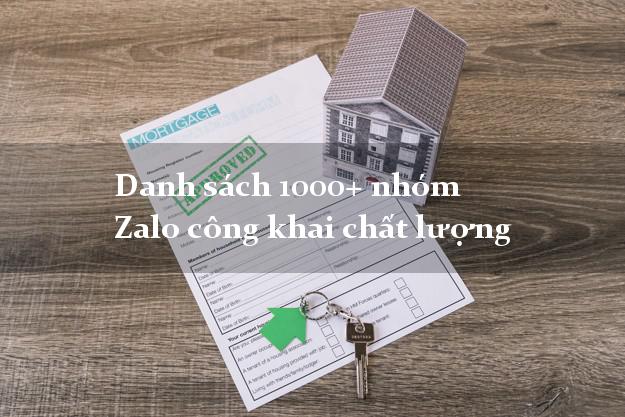Danh sách 1000+ nhóm Zalo công khai chất lượng